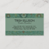 Chinesischer Zirkel Blau grün Visitenkarte (Vorderseite)