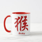 Chinesischer Zodiac-Affe Tasse (Links)