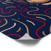 Chinesischer Zodiac-Affe | Zodiac Digital Print Poster (Ecke)