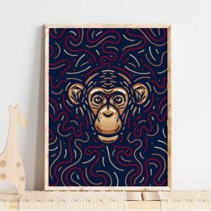 Chinesischer Zodiac-Affe   Zodiac Digital Print Poster