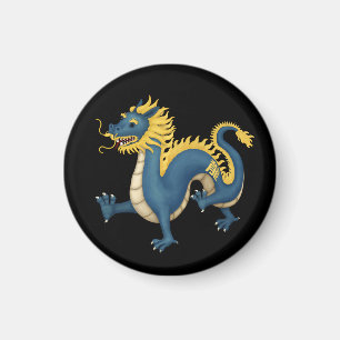 Chinesischer Zodiac Dragon Astrologie Schild Schwa Magnet