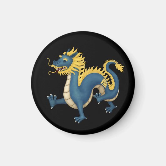 Chinesischer Zodiac Dragon Astrologie Schild Schwa Magnet (Vorne)