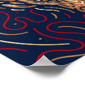 Chinesischer Zodiac Dragon | Zodiac Digital Print Poster (Ecke)