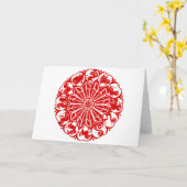 Chinesischer Zodiac Papercut Karte (Gelbe Blume)