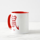 Chinesischer Zodiac Rat Tasse (Vorderseite Links)
