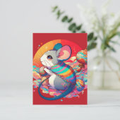 Chinesischer Zodiac: Von Ratten zu Riches Postkarte (Stehend Vorderseite)