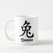 Chinesischer Zodiaka Jahr des Kaninchennamens Kaffeetasse (Links)