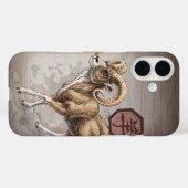 Chinesischer Zodiaka Jahr des Ram Art iPhone Case (Rückseite (Horizontal))