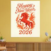 Chinesisches 2026 Feuerpferd Leinwanddruck (Insitu (Wohnzimmer))