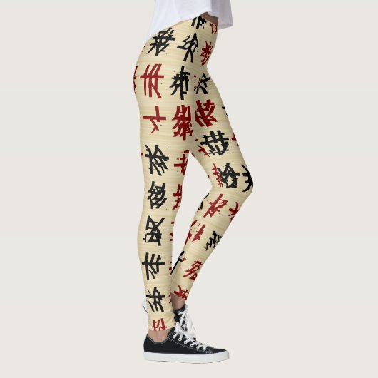 Chinesisches Alphabet Leggings (Rechts)