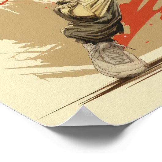 Chinesisches Angesagt-Hop-Tanzposter - Stille verk Poster (Ecke)