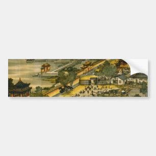 Chinesisches antikes Bild, Stadt, Stadt Autoaufkleber