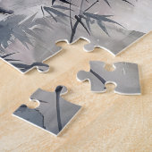 Chinesisches Aquarellbild Panda und Bamboo Puzzle (Seite)