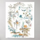 Chinesisches Arabesque-Poster Poster (Vorne)