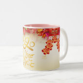 Chinesisches Blattgold Rat 2020 2TP-Tasse Zweifarbige Tasse (VorderseiteRechts)
