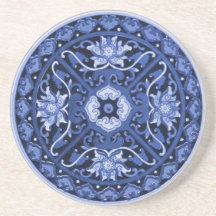 Chinesisches Blau und Weiß Mandala
