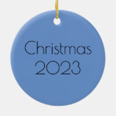 Chinesisches Blau und Weiß Mandala Keramik Ornament (Hinten)