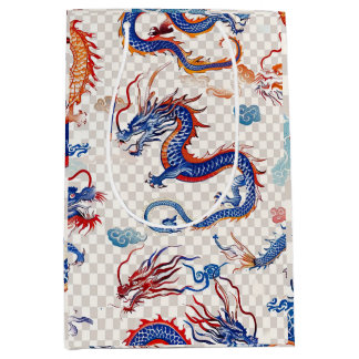 Chinesisches Blaues Fliegendrachenmedium Mittlere Geschenktüte
