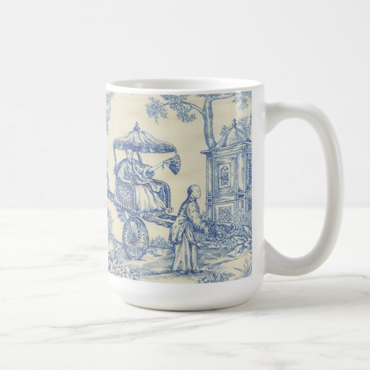 Chinesisches blaues Toile Kaffeetasse (Rechts)