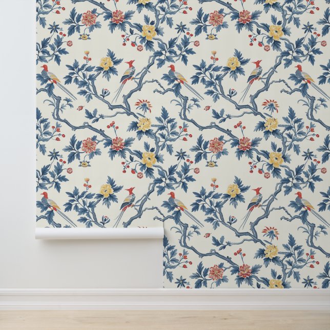 Chinesisches Blumengebirge Tapete (Anwendung)