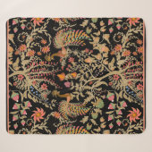 Chinesisches Blumenmuster mit schönen Vögeln Sherpadecke (Vorderseite (Horizontal))
