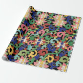 Chinesisches Blumenmuster-Wrap-Papier Geschenkpapier (Ungerollt)