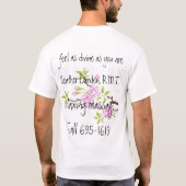 chinesisches Blütengefühl göttlich T-Shirt (Rückseite)