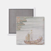 Chinesisches Boot Magnet (Vorderseite/Rückseite)