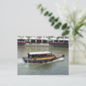 Chinesisches Boot Postkarte (Stehend Vorderseite)