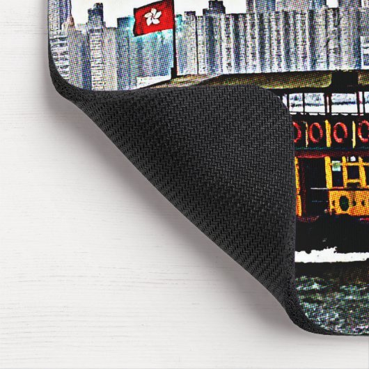 Chinesisches Boot Victoria Harbour Hong Kong Mousepad (Ecke)