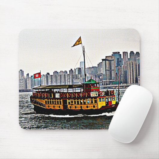 Chinesisches Boot Victoria Harbour Hong Kong Mousepad (Mit Mouse)