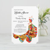 Chinesisches Brautparty für den Auspikaten Cloud-D Einladung (Stehend Vorderseite)