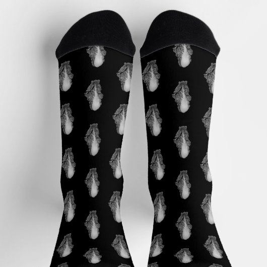 Chinesisches Cabbage-Portrait-Foto Socken (Oben)