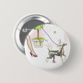 Chinesisches Crested-Walking mit Mama Button-Butto Button (Vorne & Hinten)