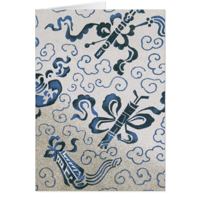 Chinesisches dekoratives Textilmuster (Vorne)