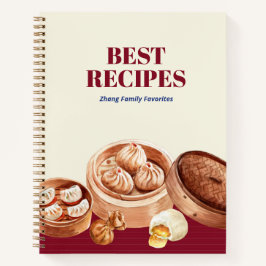Chinesisches Dim Sum Recipe Journal Notizblock