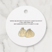 Chinesisches Dim Sum Shumai Dumplings Food Festiva Geschenkanhänger (Rückseite)