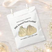 Chinesisches Dim Sum Shumai Dumplings Food Festiva Geschenktütchen (Ausgeschnitten)