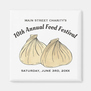 Chinesisches Dim Sum Shumai Dumplings Food Festiva Magnet
