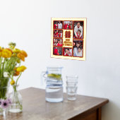 Chinesisches Doppelglücksspiel Red Gold Family Fot Foliendrucke (Ablage(Küche))