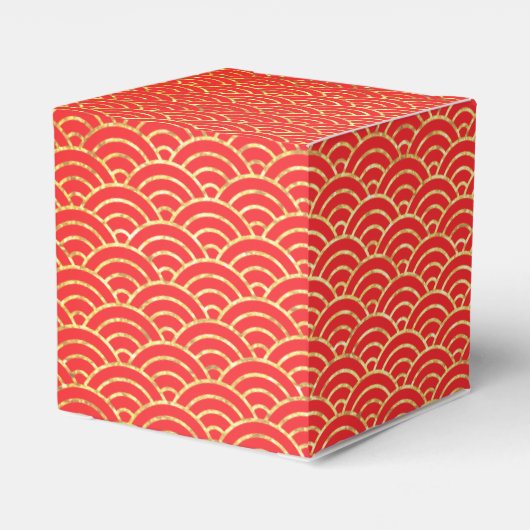 Chinesisches doppeltes Glück Hochzeitsgeld Gold Ro Geschenkschachtel (Rückseite)