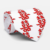 Chinesisches doppeltes Glück Krawatte (Gerollt)