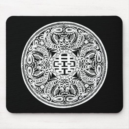 Chinesisches doppeltes Glück Mousepad (Vorne)