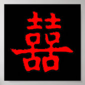 Chinesisches doppeltes Glück Poster (Vorne)