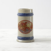 Chinesisches Drache-Medaillon Bierglas (Mittel)