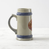 Chinesisches Drache-Medaillon Bierglas (Links)