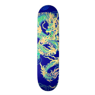 Chinesisches Drache-Neonelement-kundenspezifisches Skateboard
