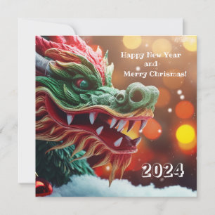 chinesisches Drachen-Symbol 2024 Einladung
