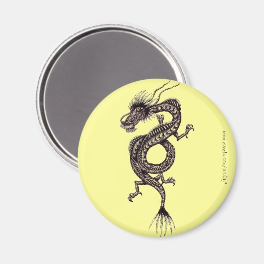 Chinesisches Drachengrafik zeichnend Kunstmagnet-D Magnet (Vorderseite/Rückseite)