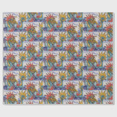 Chinesisches Drachenhandbuch Geschenkpapier (Flach)